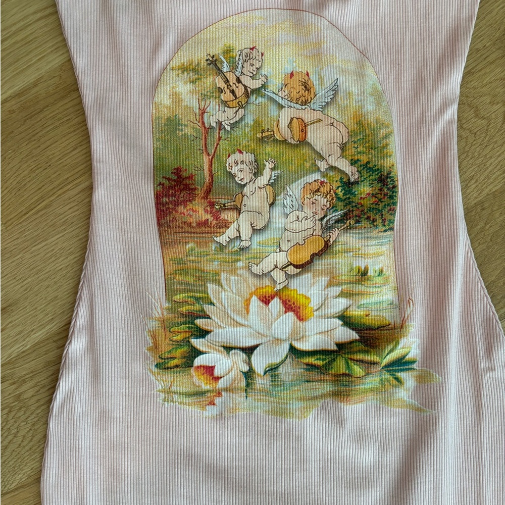 Boys Lie Heartstrings Dress In Dusty Pink Size M - image 6